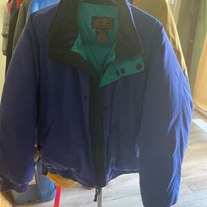 Eddie Bauer goose down winter ski jacket, men’s L